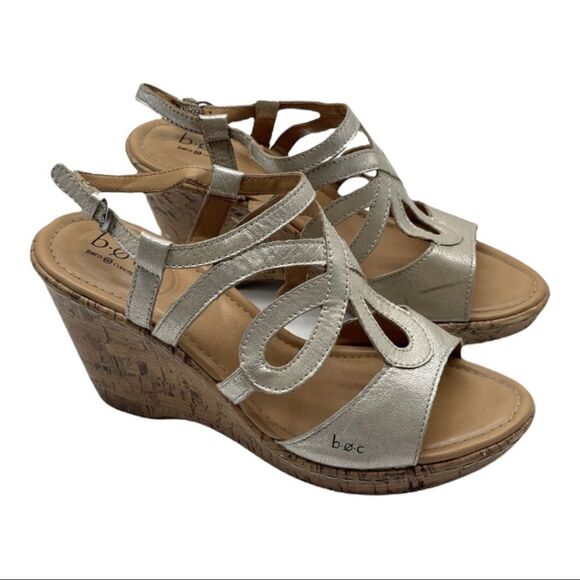 b.o.c. wedge sandals Sz 10M - Picture 2 of 14